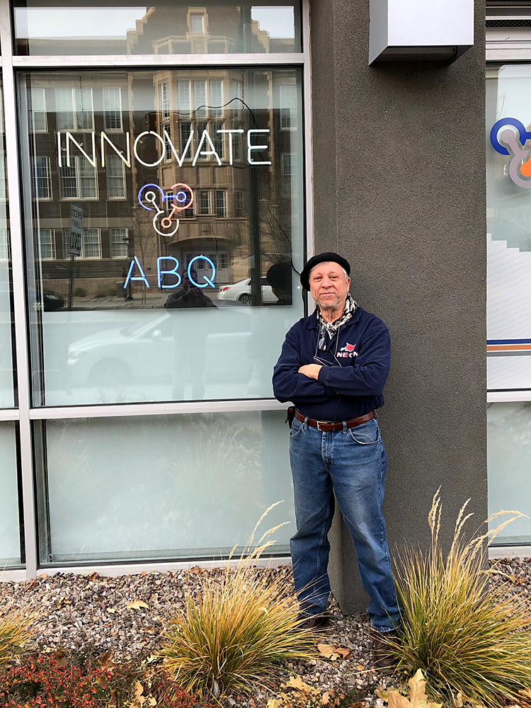 Robert Randazzo in front of InnovateABQ Robert Randazzo in front of InnovateABQ