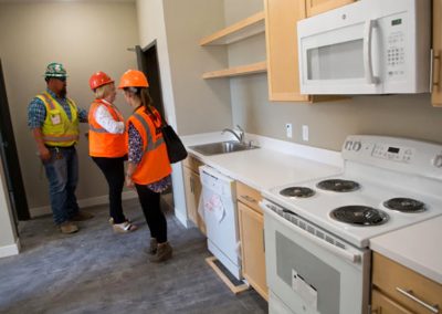 Shared Kitchen Area of a two-bedroom apartment at the Lobo Rainforest Building